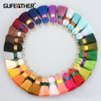 【YF】☜♕◆  GUFEATHER L244jewelry accessories2.7cm tasselsilk tasselgold ringsearring tasselsdiy earringsjewelry making4pcs/lot