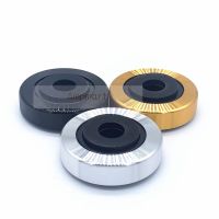 、’】- 45X15mm Aluminum Alloy Foot Pad Guitar Speaker Foot Pad Vacuum Tube Amplifier Foot Pad Silver  Black 4 Piece Set