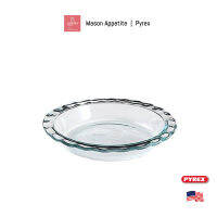 1085800 Pyrex 9.5" Glass Pie Plate พิมพ์แก้วอบพาย ไพเร็กซ์ 9.5 นิ้ว