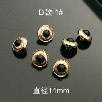 10pcs Gold Vintage Metal Female Pearl Diamond Small Buttons for Clothing Cardigan Shirt Blouse Needlework Sewing Jewelry Cards