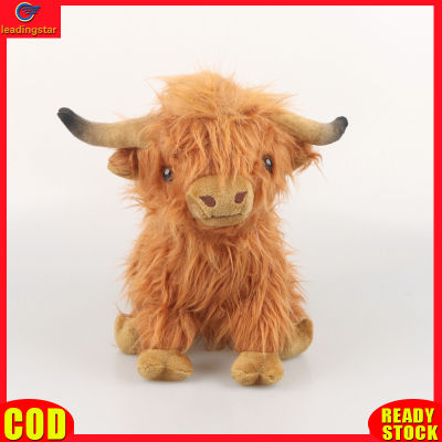LeadingStar toy Hot Sale Highland Cow Plush Toy Soft Stuffed Kawaii Cow Plushie Doll For Kids Birthday Gifts