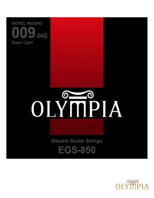 Olympia  EGS-850 สายกีตาร์ไฟฟ้า เบอร์ 9 แบบ Nickel Wound ของแท้ 100% (Super Light, 0.009 - 0.042)