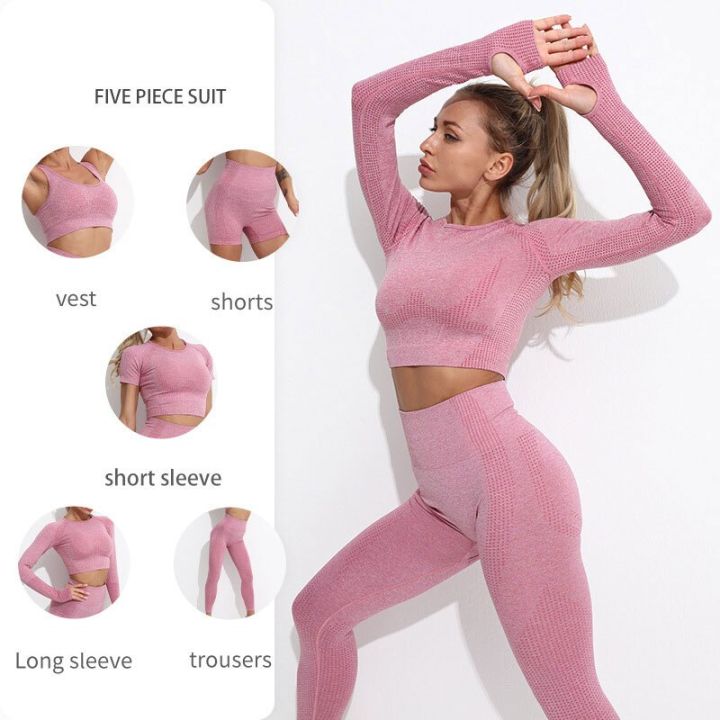 2-3-5pcs-womens-seamless-yoga-set-workout-running-gym-clothe-fitness-leggings-long-sleeve-active-wear-women-sports-suits