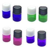 100pcs 1ml 2ml 3ml 5ml Mini Colorful Glass Bottle Small Perfume Sample Container Essential Oil Liquid Test Vials