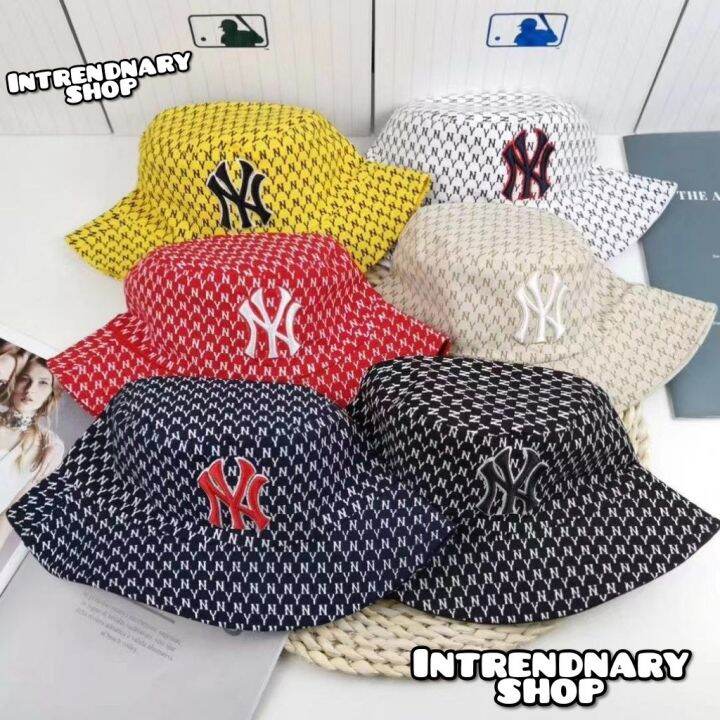 ny-หมวก-เอ็นวาย-mlb-new-york-bucket-หมวกบักเก็ต-ใส่ได้-2-ด้าน-2-in-1-หมวกปีกกว้าง-งานคุณภาพดี-100-ใส่ง่าย-สะดวกสบาย-หมวกกันแดด-หมวกแฟชั่น-fashion-bucket-2565