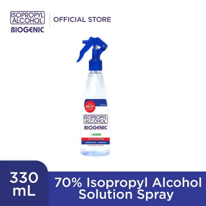 Biogenic 70 Isopropyl Alcohol Solution Spray 330ml Lazada Ph 4598