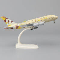 เครื่องบินโลหะรุ่น20เซนติเมตร1:400 Etihad A380โลหะจำลองวัสดุโลหะผสมการบินจำลองเด็กของขวัญเด็ก