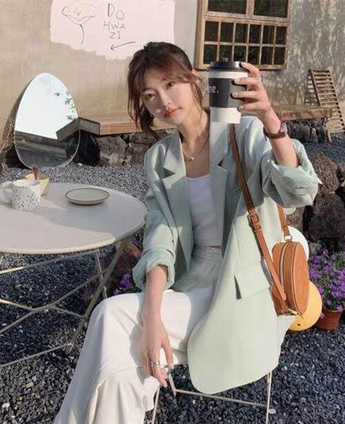 Blazers For Women Korea Loose Casual Business Suit 