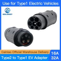 32A 22KW EV Charger Adaptor For GBT to type 2 Charging For Electric Vehicle Connector Type 2 to Type 1 SAE J1772 7.2KW Conventor