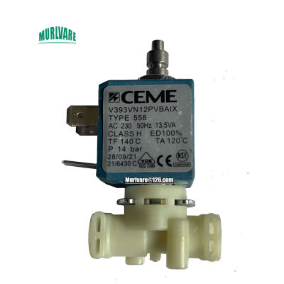 CEME V393VN12PVBAIX TYPE558 AC230V 50HZ 13.5VA โซลินอยด์วาล์วสำหรับเครื่องชงกาแฟทำความสะอาดด้วยไอน้ำ