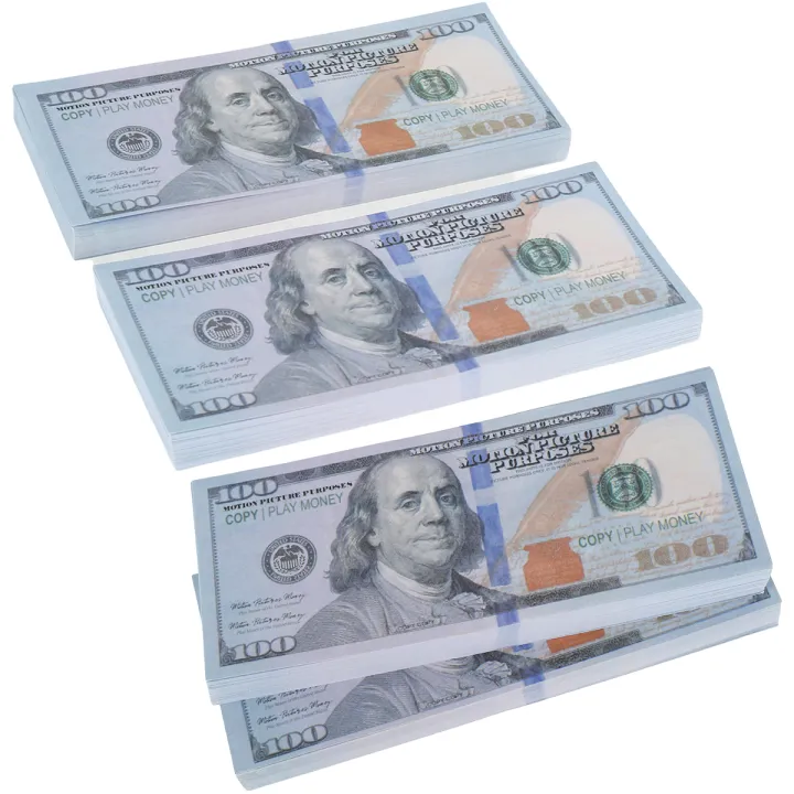 400Pcs Prop Money Fake Money Realistic Movie Prop Money Double Sided