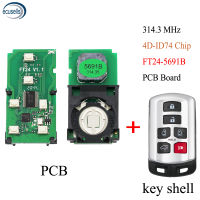 Lonsdor 315.12MHz ID74 Keyless Entry Remote Smart FT24-5691B PCB Board Fit for Toyota Sienna Van 2011-2019 Smart Car Remote Key