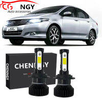 สำหรับ Honda City ปี1996เป็น2014 (ไฟหน้ารถยนต์)-(1คู่) ไฟฉายคาดศีรษะ LED หลอดไฟหน้า6000K 9-32V ชุดแปลงสูงและต่ำ LHL CG LY