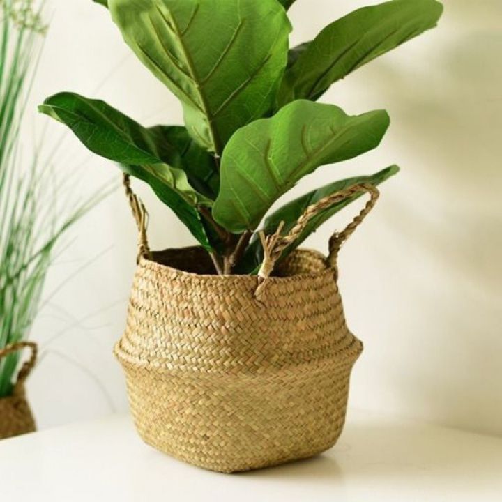 cod-rattan-flower-seagrass-basket-bird-of-paradise-qin-leaf-banyan-turtle-back-folding-storage-large-cross-border