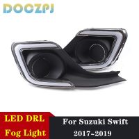 ปลอกไฟตัดหมอกรถ DRL LED จุด2ชิ้นสำหรับ Suzuki Swift 2017 2018 2019ไฟวิ่งกลางวัน