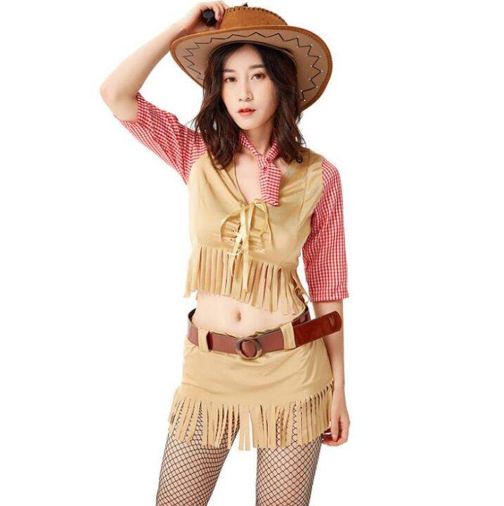 Western Cowboy Kostüm Set - 5-teilig Für Karneval & Cosplay