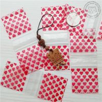 175175 Love Heart Design Mini Ziplock Bag 1.75 quot;x1.75 quot; Baggies Zippered Zip Seal Bag 50 100pcs M020