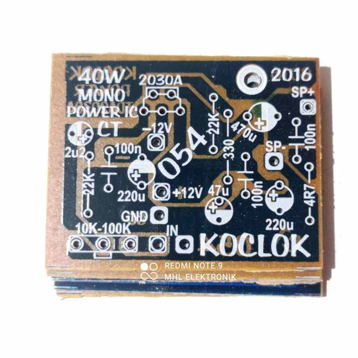 PCB Amplifier Mono 40Watt IC TDA2030A 2030A Power Mobil BTL CT KOCLOK ...