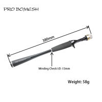 Pro Bomesh 1ชุด Taper Carbon Tube Grip Butt Section Casting Rod Building Component Handle Rod Repair DIY Blank อุปกรณ์เสริม