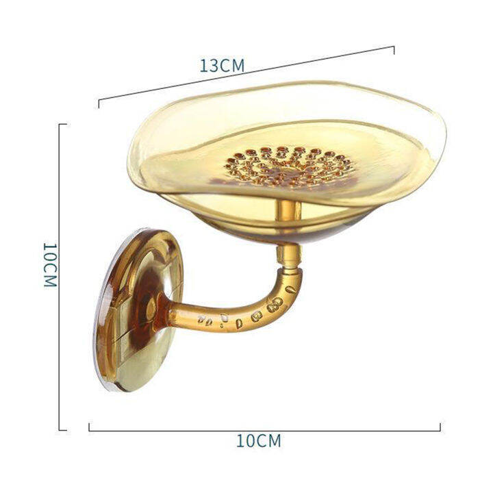 สบู่เซฟรูปกลีบดอกไม้ติดผนังแบริ่งแข็งแรงกล่องสบู่กันน้ำสำหรับห้องซักรีดห้องน้ำ