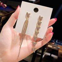 【FREE GIFT】Z&amp;S Retro Pearl Earrings Tassel Long Eardrop