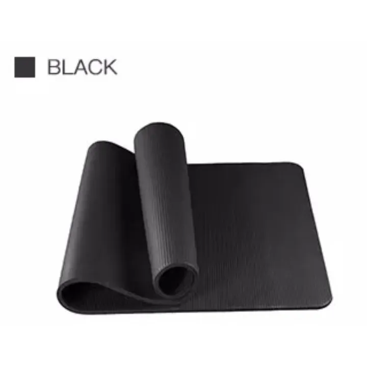 ☽☎ NBR Yoga Mat 183x61cm Extra Thick 10mm NonSlip Mat for Floor Workout