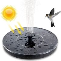 Outdoor Mini Solar Water Fountain Pool Pond Waterfall Fountain Bird Bath Solar Powered Fountain Floating Water Garden Decoration