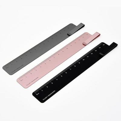 KACO Metal Aluminum RUMA Bookmark Ruler with Paper Clip