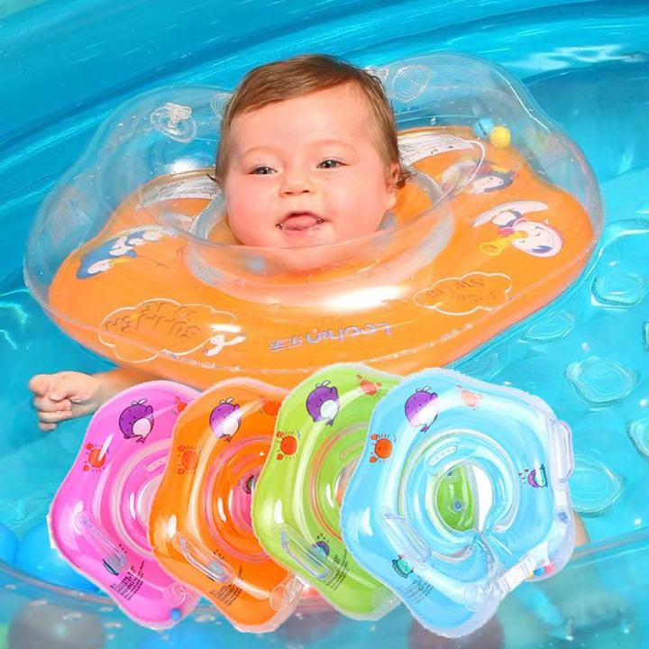 ห่วงยางเล่นน้ำเด็กสวมคอเด็กทารกในสระว่ายน้ำ-คละสี