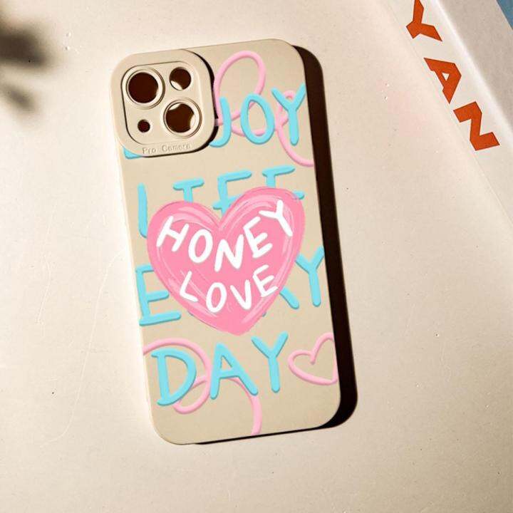 สำหรับ-iphone-เคสสำหรับไอโฟน-iphone-14-pro-max-13-pro-max-12-11-pro-11-xs-max-xr-x-8-7-plusเคสโทรศัพท์-tpuเคสโทรศัพท์มือถือป้องกันการชนกันของ-creative-english-pink-love