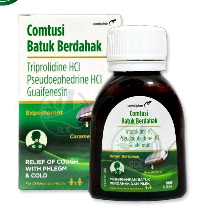 Comtusi Sirup 60ml Mengatasi Batuk Berdahak Dewasa Lazada Indonesia