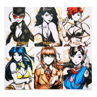 54pcsset ACG Hand Painted Goddess Series Demon Slayer Dva Saint Seiya Hobby Collectibles Game Anime Collection Cards