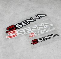 【CW】❉  Motorsport Ayrton Senna Stickers  Reflective Vinyl Motorcycle Racing Decals Car Styling