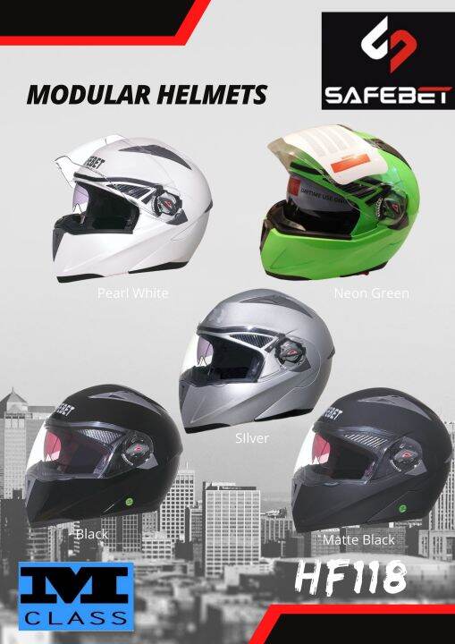 SAFEBET MODULAR MOTORCYCLE HELMET | Lazada PH