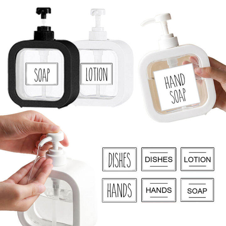Refillable Dish Soap and Hand Soap Dispenser Bottle for Kitchen Sink