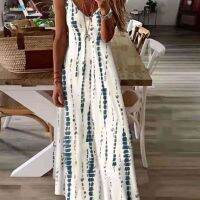 【CW】✹❡  Dresses Large Sling Printing Temperament Loose Seaside  Female Streetwear