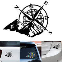 12CM*16.6CM Jungle Adventure Sports Compass Car Sticker Decoration Motorcycle Fashion Decal Black Silver Car Decor