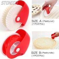 JJYY 2ประเภท Professional เครื่องตัดพิซซ่า Lattice Pastry ล้อ Roller Baking Rolling Tool Stonego Baking