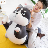 หมอนยาวผ้าขนสัตว์รูปสุนัขการ์ตูนผ้าฝ้ายนุ่มพิเศษ Boneka Mainan ของเล่นมาพร้อมกับการนอนหลับของเล่นสำหรับเด็กผ้ากำมะหยี่เป็นมิตรต่อสิ่งแวดล้อม