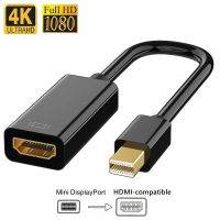 Kabel konverter port ke HDMI Mini tampilan Mini 4K/1080P DP ke HD kabel konverter laki-laki ke Perempuan untuk Apple MacBook Air