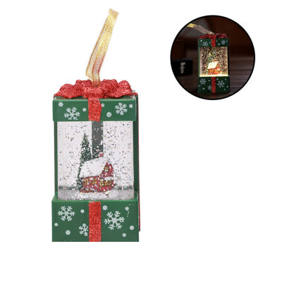 Sanwood ไม้พาย®ไฟคริสต์มาส LED อเนกประสงค์รูปน่ารักโคมไฟพลาสติกเครื่องประดับของขวัญคริสต์มาสสำหรับเด็ก