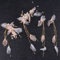 Spot 2019 BrideS Headwear Hair Decoration Powder Gauze Hairpin Set Bride Wedding Hairboard Photography Clothing