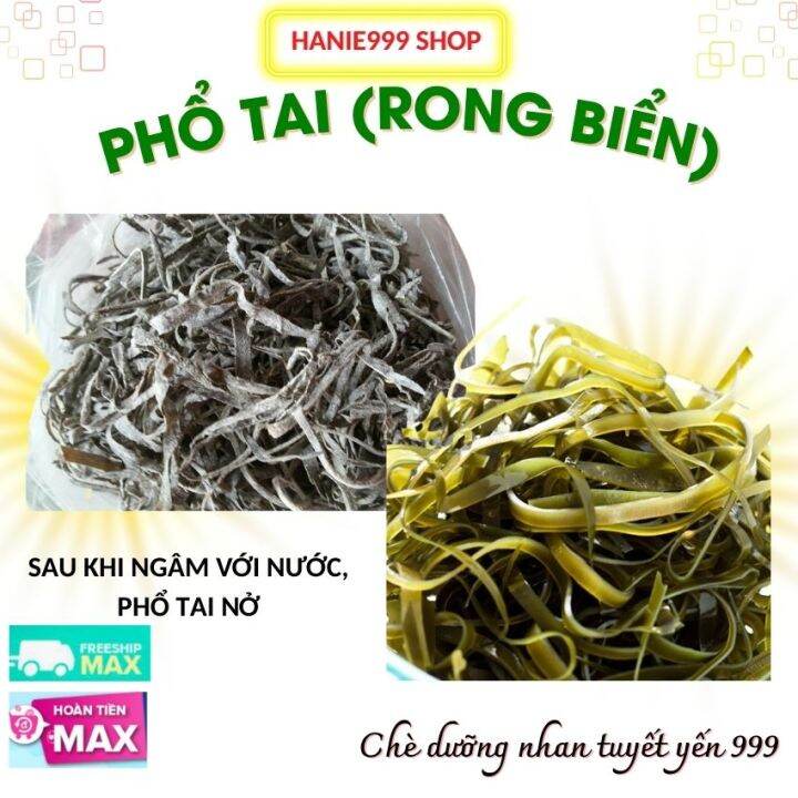 100 gr Phổ tai (rong biển) cắt sợi, nguyên liệu nấu chè, hầm canh- Hanie999 Shop-Hanie 999 | Lazada.vn 100 Gr Phổ Tai (Rong Biển) Cắt Sợi, Nguyên Liệu Nấu Chè, Hầm Canh- Hanie999 Shop-Hanie 999 | Lazada.Vn