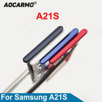 Aocarmo ซิมการ์ดสล็อตถาด SD อ่าน H Older สำหรับ S Amsung G Alaxy A21S A217 Dual Sim การ์ดที่ใส่ถาดส่วนทดแทน