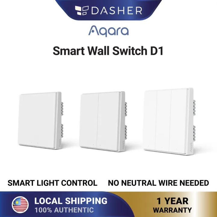 Aqara Wall Switch Dual Single Fire Wire Smart Home App Control (Neutral