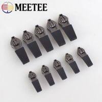 20Pcs Meetee 3 5 Anti loading Waterproof Zipper Slider Head Reverse Installation for Invisible Nylon Zips DIY Bag Accessories