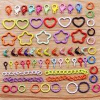 【CC】◈❦✠  Mixed Alloy Split Rings Clasp Eyelets Screw Pins Keychain Jewelry Making Accessories Supplies