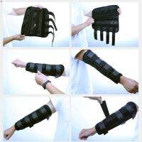 Arm splint อุปกรณ์พยุงแขน ยึดแขนให้ตรง ไม่งอศอก ลดการบาดเจ็บ เหล็ก 3 ท่อน ยึดแน่นขึ้น ป้องกันการกระแทก ใช้สำหรับ ฟื้นฟูกระดูกหัก และ ตรึงข้