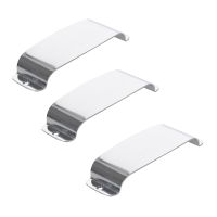 3X Silver Vintage Jazz Bass Pickup Cover