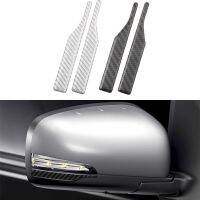 Sticker 2Pcs Car Anti-collision Strip Carbon Fiber Rearview Mirror Anti-rub Trim for Audi A4L A6L A5 Q2L